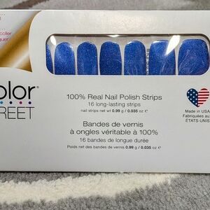 Color Street Sparkling Blue Nail Strips - Juneau The Drill